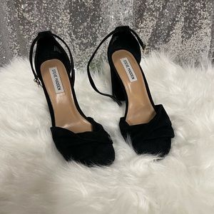 Steve Madden Heels black suede size 10